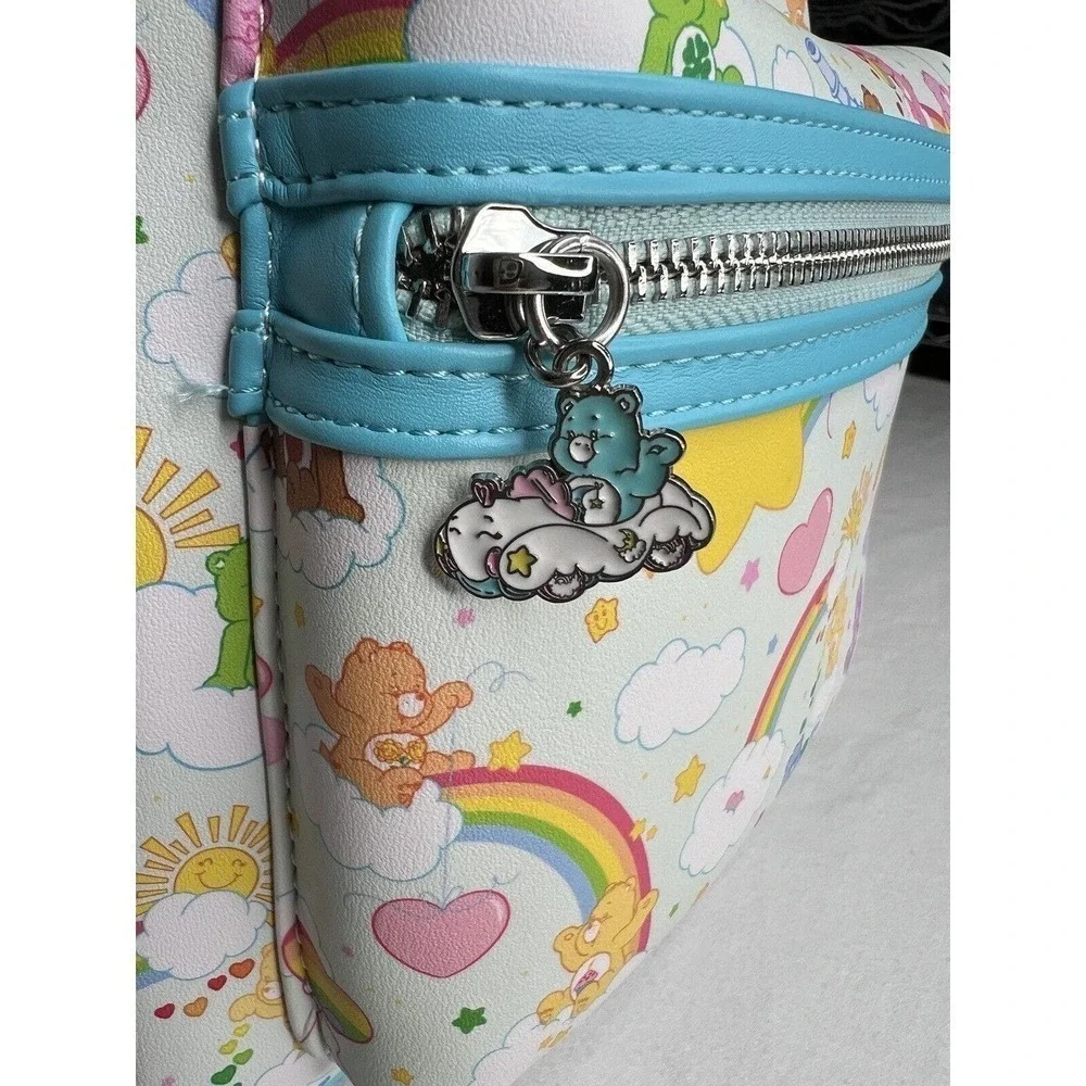 NWT Loungefly Care Bears Rainbow Colorful Mini Backpack